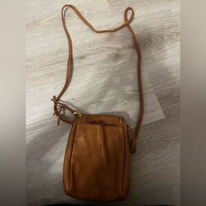 HOBO Tan Leather Crossbody Bag